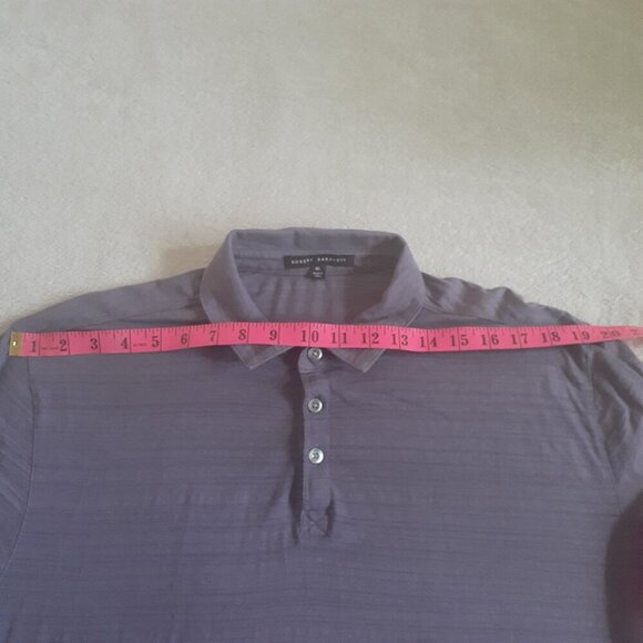 Robert Barakett Men's XL Purple Cotton Oscar Polo Shirt - Picture 8 of 10